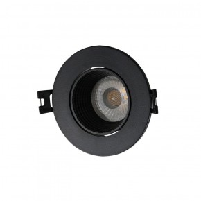 DK3061-BK Встраиваемый светильник, IP 20, 10 Вт, GU5.3, LED, черный/черный, пластик в Озерске - ozersk.ok-mebel.com | фото