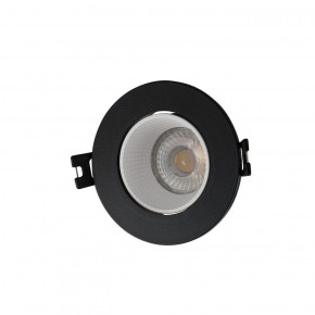 DK3061-BK+WH Встраиваемый светильник, IP 20, 10 Вт, GU5.3, LED, черный/белый, пластик в Озерске - ozersk.ok-mebel.com | фото