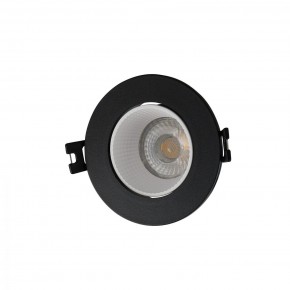 DK3061-BK+WH Встраиваемый светильник, IP 20, 10 Вт, GU5.3, LED, черный/белый, пластик в Озерске - ozersk.ok-mebel.com | фото