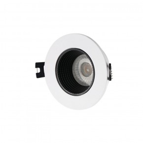 DK3061-WH+BK Встраиваемый светильник, IP 20, 10 Вт, GU5.3, LED, белый/черный, пластик в Озерске - ozersk.ok-mebel.com | фото