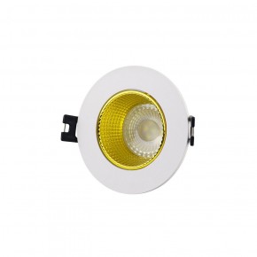 DK3061-WH+YE Встраиваемый светильник, IP 20, 10 Вт, GU5.3, LED, белый/желтый, пластик в Озерске - ozersk.ok-mebel.com | фото