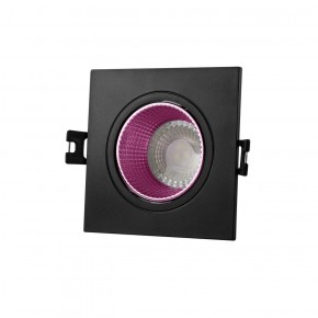 DK3071-BK+PI Встраиваемый светильник, IP 20, 10 Вт, GU5.3, LED, черный/розовый, пластик в Озерске - ozersk.ok-mebel.com | фото