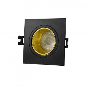 DK3071-BK+YE Встраиваемый светильник, IP 20, 10 Вт, GU5.3, LED, черный/желтый, пластик в Озерске - ozersk.ok-mebel.com | фото