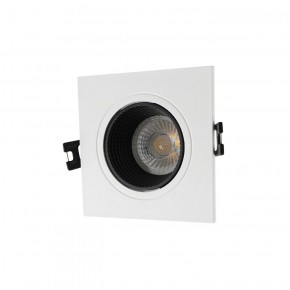 DK3071-WH+BK Встраиваемый светильник, IP 20, 10 Вт, GU5.3, LED, белый/черный, пластик в Озерске - ozersk.ok-mebel.com | фото