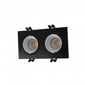 DK3072-BK+WH Встраиваемый светильник, IP 20, 10 Вт, GU5.3, LED, черный/белый, пластик в Озерске - ozersk.ok-mebel.com | фото