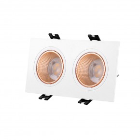 DK3072-WBR Встраиваемый светильник, IP 20, 10 Вт, GU5.3, LED, белый/бронзовый, пластик в Озерске - ozersk.ok-mebel.com | фото