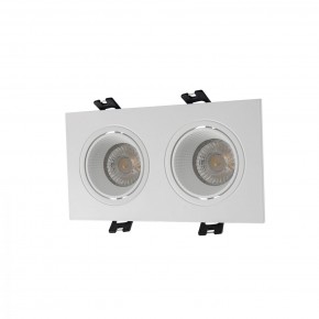 DK3072-WH Встраиваемый светильник, IP 20, 10 Вт, GU5.3, LED, белый/белый, пластик в Озерске - ozersk.ok-mebel.com | фото