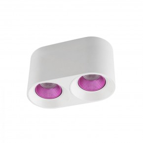 DK3096-WH+PI Светильник накладной IP 20, 10 Вт, GU5.3, LED, белый/розовый, пластик в Озерске - ozersk.ok-mebel.com | фото