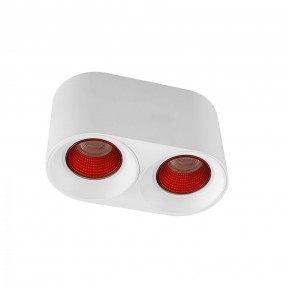 DK3096-WH+RD Светильник накладной IP 20, 10 Вт, GU5.3, LED, белый/красный, пластик в Озерске - ozersk.ok-mebel.com | фото