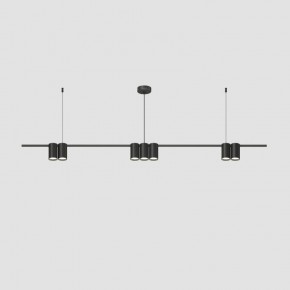 DK4063-BK Подвесной светильник ORBIT, IP20, 7xGU10 LED до 15 Вт, черный матовый, алюминий в Озерске - ozersk.ok-mebel.com | фото