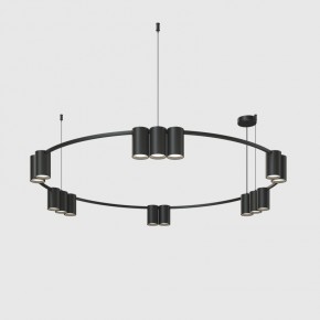 DK4067-BK Подвесной светильник ORBIT, IP20, 15xGU10 LED до 15 Вт, черный матовый, алюминий в Озерске - ozersk.ok-mebel.com | фото