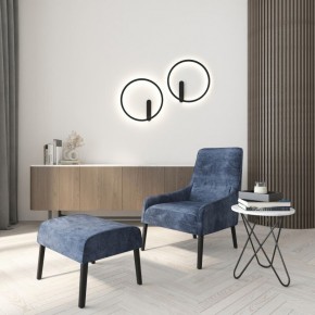 DK5035-BK Бра ROUND со светодиодом, IP20, 24W, 3000/4000/6500K, черный, алюминий в Озерске - ozersk.ok-mebel.com | фото 8
