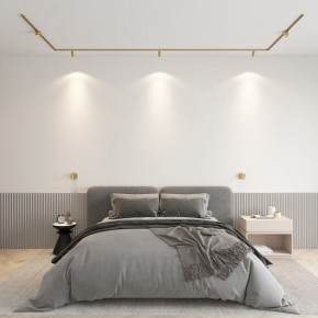 DK5072-SB Бра SHINE WALL со светодиодом, D104*H68, IP20, 3000К, 3W, RA?90, сатинированная латунь, алюминий в Озерске - ozersk.ok-mebel.com | фото 4