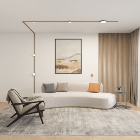 DK5072-SB Бра SHINE WALL со светодиодом, D104*H68, IP20, 3000К, 3W, RA?90, сатинированная латунь, алюминий в Озерске - ozersk.ok-mebel.com | фото 5
