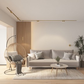 DK5072-SB Бра SHINE WALL со светодиодом, D104*H68, IP20, 3000К, 3W, RA?90, сатинированная латунь, алюминий в Озерске - ozersk.ok-mebel.com | фото 8