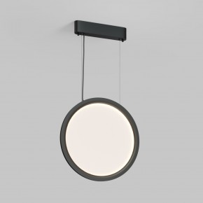 DK6604-BK Подвесной вертикальный светильник Veil со светодиодом H1500 d450 220V 36W 3000-6000K IP20 черный алюминий в Озерске - ozersk.ok-mebel.com | фото