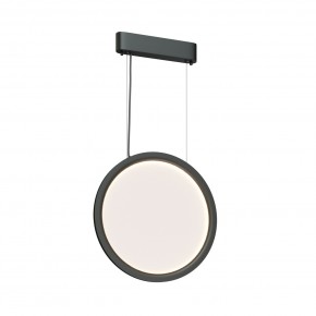 DK6604-BK Подвесной вертикальный светильник Veil со светодиодом H1500 d450 220V 36W 3000-6000K IP20 черный алюминий в Озерске - ozersk.ok-mebel.com | фото 3