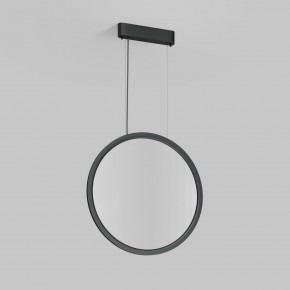 DK6606-BK Подвесной вертикальный светильник Veil со светодиодом H1700 d600 220V 48W 3000-6000K IP20 черный алюминий в Озерске - ozersk.ok-mebel.com | фото 2