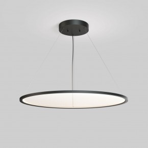 DK6620-BK Подвесной горизонтальный светильник Veil со светодиодом H900 d1000 220V 82W 3000-6000K IP20 черный алюминий в Озерске - ozersk.ok-mebel.com | фото