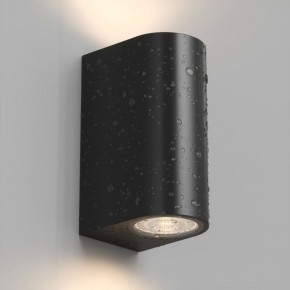 DK9791-BK Настенный уличный светильник NARVIK, IP44, 2хGU10 LED, до 15 Вт, черный, алюминий в Озерске - ozersk.ok-mebel.com | фото 3