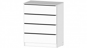 ЭЛЕГАНТ Комод 4 ящика (белый) в Озерске - ozersk.ok-mebel.com | фото