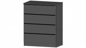 ЭЛЕГАНТ Комод 4 ящика (графит) в Озерске - ozersk.ok-mebel.com | фото