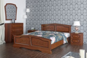 ЕЛЕНА Кровать из массива (Орех) в Озерске - ozersk.ok-mebel.com | фото