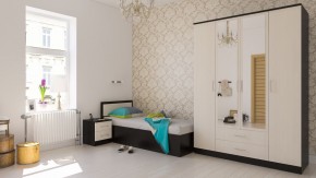Фиеста Кровать 0900, цвет венге/дуб лоредо, ШхГхВ 93,5х203,5х80 см., сп.м. 900х2000 мм., без матраса, основание есть в Озерске - ozersk.ok-mebel.com | фото 5