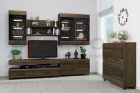 Гостиная Камелия Композиция 8 (Гикори Джексон темный) в Озерске - ozersk.ok-mebel.com | фото