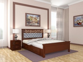 ГРАЦИЯ Кровать из массива 1600 с 2-мя ящиками  в Озерске - ozersk.ok-mebel.com | фото 2
