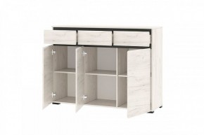 ГРЕТТА Комод 3С3Я 3дв, 3ящ (дуб крафт) в Озерске - ozersk.ok-mebel.com | фото 2