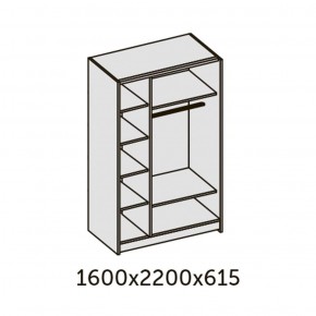 ИННЭС-5 Шкаф-купе 2-х дв. 1600 (2дв. Ф1 - венге) в Озерске - ozersk.ok-mebel.com | фото 2