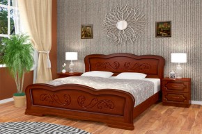 КАРИНА-8 Кровать из массива (Орех) в Озерске - ozersk.ok-mebel.com | фото