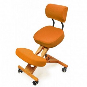 Коленный стул со спинкой Smartstool KW02В + Чехлы в Озерске - ozersk.ok-mebel.com | фото 4
