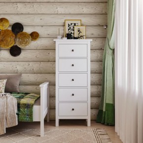 Комод 05 Кантри белый с пятью ящиками в Озерске - ozersk.ok-mebel.com | фото 4