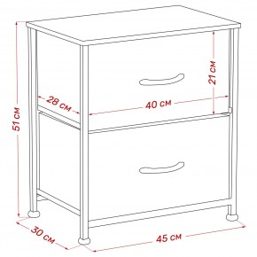 Комод Leset Линкс 2 ящ. (к/з), Каркас Белый, ящики Белые в Озерске - ozersk.ok-mebel.com | фото 8