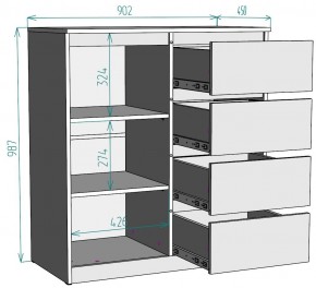 Комод Мальта K115 в Озерске - ozersk.ok-mebel.com | фото 2