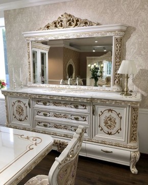 Комод с Зеркалом Алсу (белый глянец) в Озерске - ozersk.ok-mebel.com | фото 6