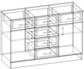 СОФИЯ Комод К1200 2Д (венге/дуб белфорт) в Озерске - ozersk.ok-mebel.com | фото 3
