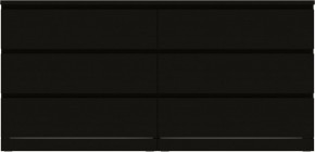 Комод Варма 6Д большой с шестью выдвижными ящиками, цвет ясень черный в Озерске - ozersk.ok-mebel.com | фото 2