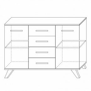 Комодино Вега Скандинавия в Озерске - ozersk.ok-mebel.com | фото 5