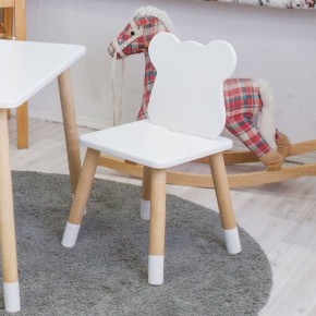 Комплект детской мебели стол и стул Мишутка (Белый/Белый/Береза) в Озерске - ozersk.ok-mebel.com | фото 3