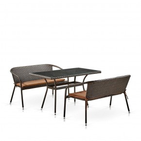 Комплект мебели из иск. ротанга T286A/S139A-W53 Brown в Озерске - ozersk.ok-mebel.com | фото 2