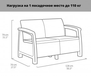 Комплект мебели Корфу Рест (Corfu Rest - without table) коричневый в Озерске - ozersk.ok-mebel.com | фото 2