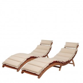 Комплект шезлонги и столик AFM-803A-T133 Beige (2+1) в Озерске - ozersk.ok-mebel.com | фото 2