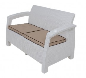 Комплект уличной мебели Yalta Premium Terrace Set (Ялта) белый (+подушки под спину) в Озерске - ozersk.ok-mebel.com | фото 2