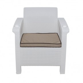Комплект уличной мебели Yalta Premium Terrace Set (Ялта) белый (+подушки под спину) в Озерске - ozersk.ok-mebel.com | фото 6
