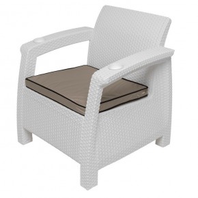 Комплект уличной мебели Yalta Premium Terrace Set (Ялта) белый (+подушки под спину) в Озерске - ozersk.ok-mebel.com | фото 7