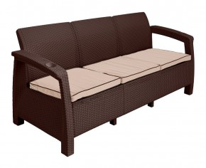 Комплект уличной мебели Yalta Premium Terrace Triple Set (Ялта) шоколадный (+подушки под спину) в Озерске - ozersk.ok-mebel.com | фото 3