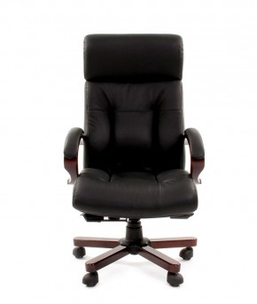 Кресло для руководителя CHAIRMAN  421 (Натуральная кожа) Черное в Озерске - ozersk.ok-mebel.com | фото 2
